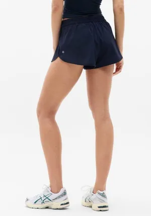 New Athleta L Speedwork Mid Rise 2 1/2" Run Short Navy Large thumbnail 2