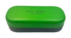 Kate Spade New York Hard Shell Eyeglass Sunglasses Case‎ Flipper Top Green Black thumbnail 1