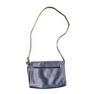 Esprit Crossbody Bag Purse Blue Tan Vintage 90s Y2K Minimalist Quiet Luxury thumbnail 2
