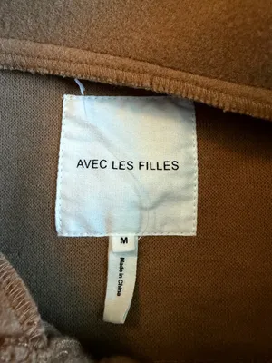 Avec Les Filles Oat Melange Boyfriend Shacket Jacket Beige M thumbnail 6