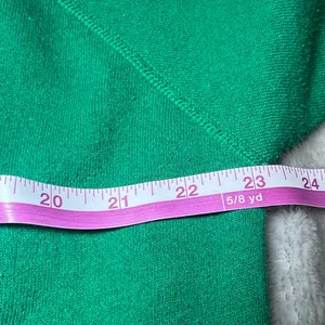 Hanes Vintage 90s‎ Christmas Sweatshirt Womens Large Green Crew Neck Motif Retro thumbnail 4
