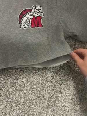 Majestic University Of Maryland Cropped Sweatshirt thumbnail 3