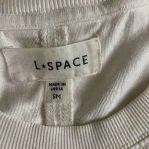 L Space Ivory Short Sleeve Maxi‎ T Shirt Dress With Slit S/M thumbnail 2