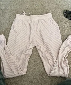 Rue 21 Pink Waffle Knit Joggers thumbnail 3