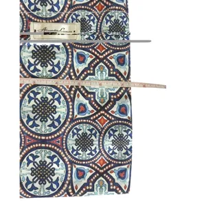 Alessandro Lamura Unisex Blue Multicolor Tile Print Drawstring Travel Pouch thumbnail 3