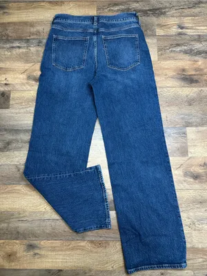 J. Crew Wide-Leg High-Rise Jeans in Deep Blue Wash thumbnail 2