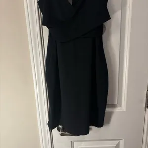 Beyond Yoga Black Heather Ribbed Cross Front Mini Dress Activewear Sz Women’s XS thumbnail 2