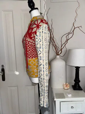 BDG Nordic Fair Isle Lace-Up Knit Sweater thumbnail 3