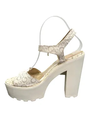 Vintage Guess 90s Y2k Chunky Platform Heels Size 10 thumbnail 6