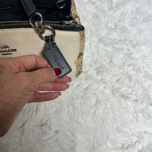 Coach Christie Snake embossed leather satchel thumbnail 2