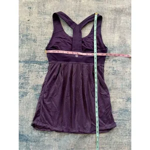 Lululemon Heathered Concord Grape Purple Power Dance Athletic Tank Top Size 4 thumbnail 3