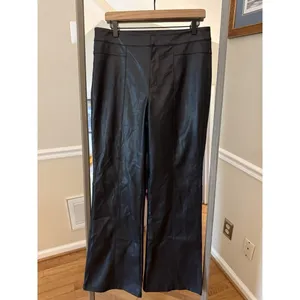 We The Free Glow Up Faux Leather Pant Black Size 12 thumbnail 3
