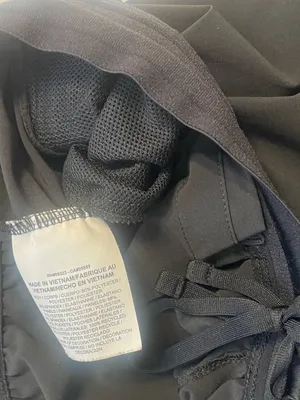 Nike Black Drawstring Athletic Pants with Mesh Liner thumbnail 3