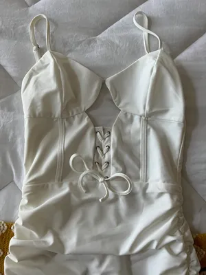 Tiger Mist White Cut Out Mini Dress thumbnail 8