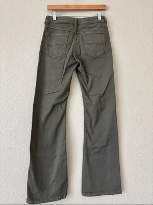Pilcro Olive Green Women's Bootcut Jeans thumbnail 3