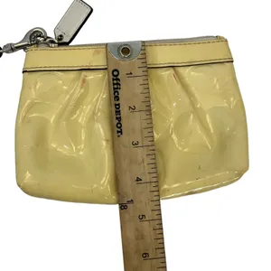 Coach Yellow Patent Leather Signature Print Wristlet thumbnail 7