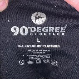 90 Degrees by Reflex black full length athletic leggings thumbnail 6