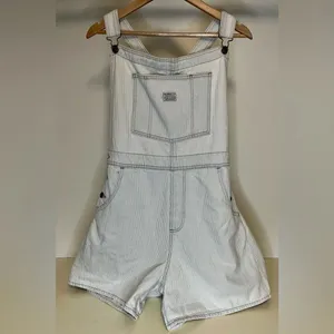 NWT- Levi Denim Short Overhauls - XL thumbnail 2