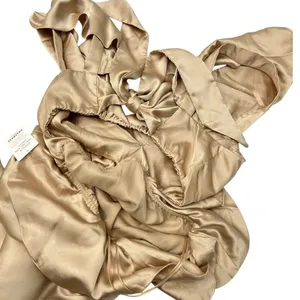 Show Me Your Mumu Cut-out Ruffled Zoey Midi Dress in Champagne Luxe Satin XS thumbnail 6