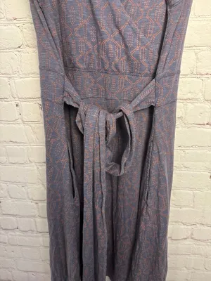 Toad & Co large gray designed dress gorpcore outdoor athleisure swing skater thumbnail 5