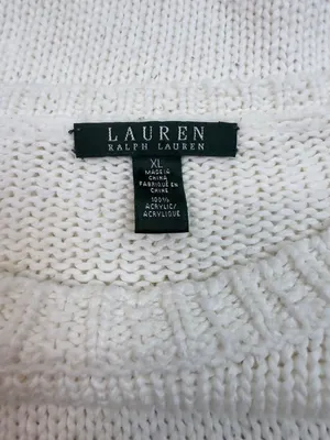 Lauren Ralph Lauren Green Label Vintage Y2K Slouchy Chunky Knit Sweater XL thumbnail 7