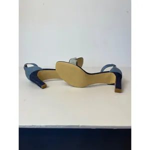 Marc‎ Fisher Navy Blue Denim Ankle Strap High Heels Size 10 thumbnail 9