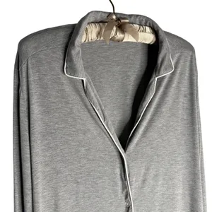 Recliner‎ Sleepshirt Nightgown Dress S Long Sleeve Button Down Pajamas thumbnail 2