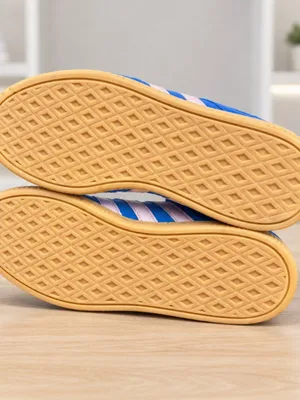 Adidas Breaknet Blue Pink Suede Gum Sole Sneakers Youth 7 Women 8.5 NWT thumbnail 7