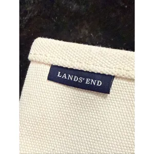 Lands' end Medium 5 Pocket Open Top Canvas Tote Bag Andrew Tote Bag 16x12 thumbnail 4