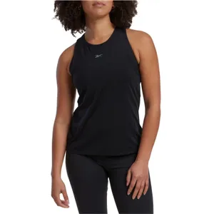 Reebok Womens Athletic Tank Top Sz XS Black Training Active Chill Tech Pullover thumbnail 2