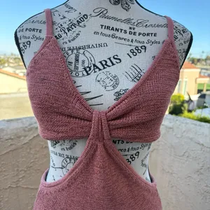 Cult Gaia Serita cotton-blend cutout-waist cocktail dress in jaipur size S small thumbnail 7