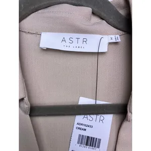 ASTR The Label‎ Mini Dress Women M Cream V-Neck Long Sleeve ADR102433 Minimalist thumbnail 2