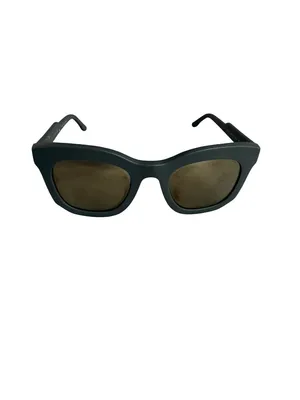 Stella McCartney Gray Square Frame Mirrored Lens Sunglasses Gold Trim Women's thumbnail 12