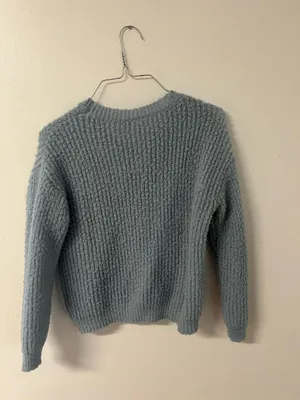 Dusty Blue Shein Sweater thumbnail 2