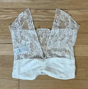 Edikted Ivory Lace Bandeau thumbnail 1