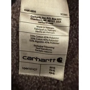 Carhartt‎ Womens Brown Crewneck Sweatshirt Logo Sleeve Pullover 104410 V27 Small thumbnail 6