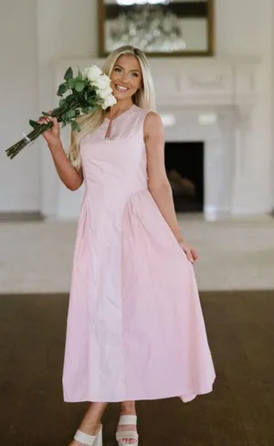 These Three Boutique Pink midi dress thumbnail 1