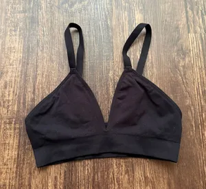 Bombas Women’s Black Seamless Triangle Bralette - Size XS/S thumbnail 1