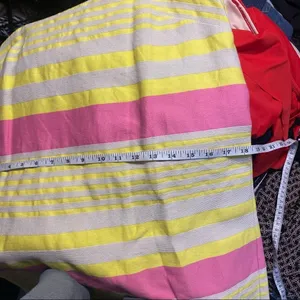 LOFT Pink Yellow Stripe Shift Dress Size 8 thumbnail 8