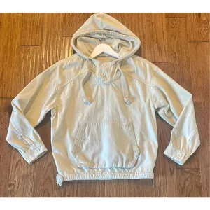 American Eagle cream cotton hooded pullover sweater size xs thumbnail 3