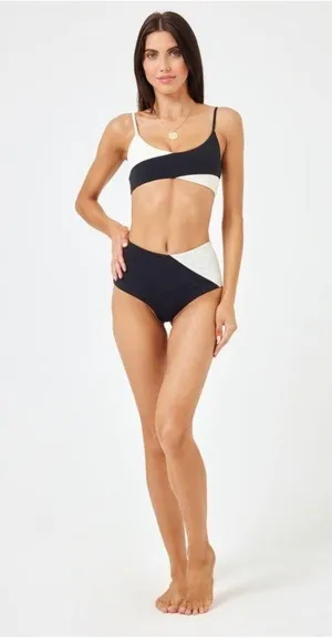 L Space High Tide Colorblock Bikini Top, Medium, can be sold as set, $99 thumbnail 3