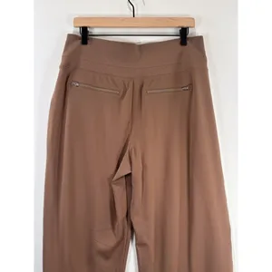 Athleta Womens Pants Brown Venice Wide Leg Colorblock Comfort Stretch Large thumbnail 10