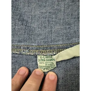 Vintage 90’s St. John’s Bay Denim Blue Bib Overalls Adjustable Straps XL Cottage thumbnail 3