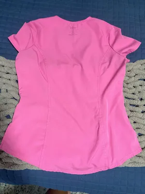 Amazon pink scrub top thumbnail 3