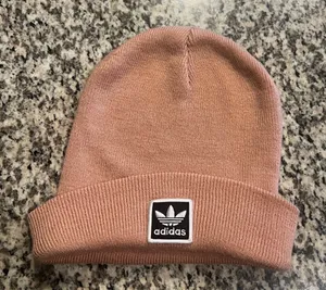 Adidas Trefoil Beanie Winter Knit Hat Stocking Cap Acrylic Snow Men Women Brown thumbnail 1
