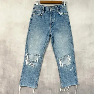 We The Free Womens Jeans Size 25 Tapered Baggy Boyfriend Distressed Grunge Indie thumbnail 15