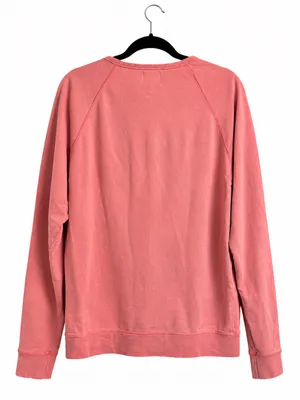 Scalpers Coral Washed Graphic Crewneck Sweatshirt 100% Cotton Size L thumbnail 3