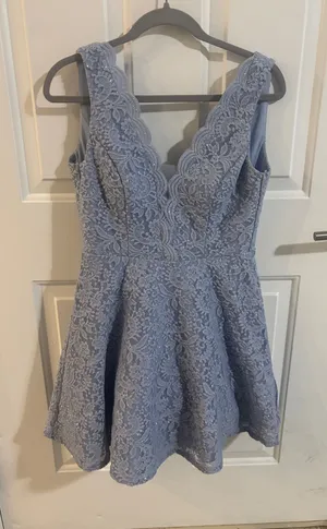 Macy’s Formal Blue Dress thumbnail 1