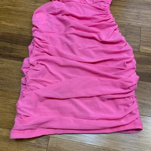 Hello Molly Hot Pink One Shoulder Cut Out Ruched Bodycon Mini Dress Size‎ XS thumbnail 3
