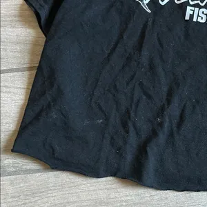 Gildan Black and White Fish Tee thumbnail 3